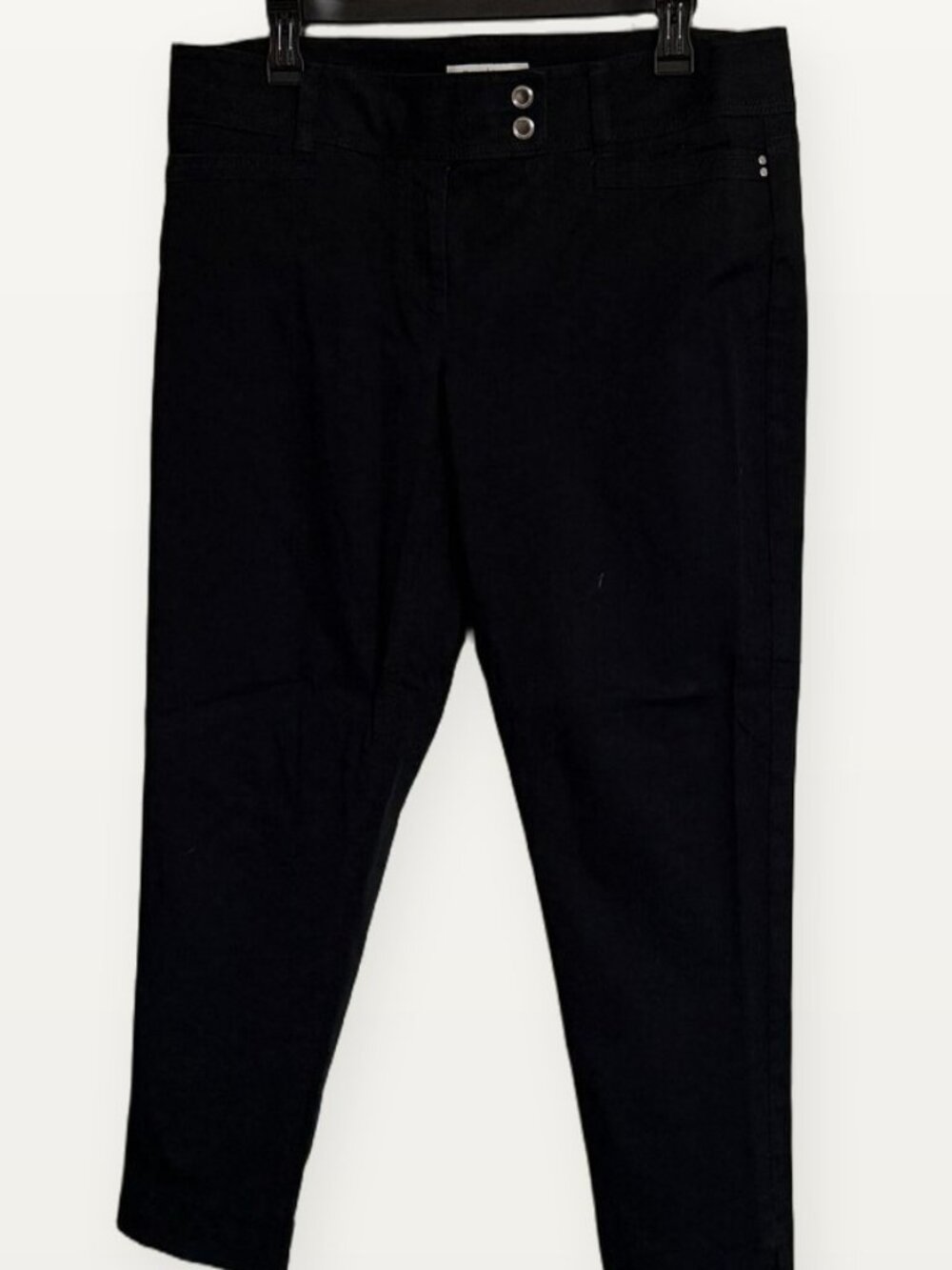 White House Black Market Black Double Button Dress Pants 12